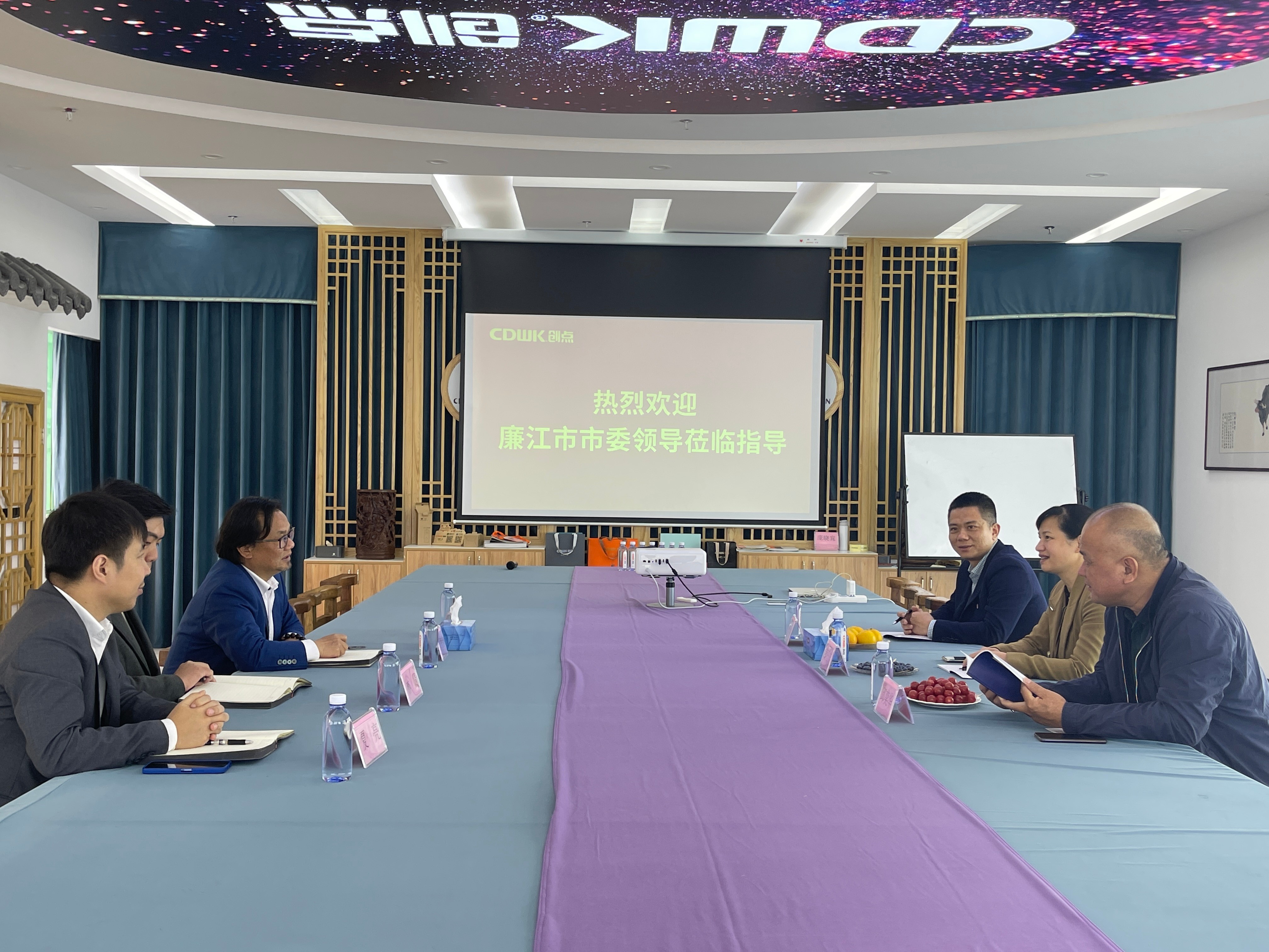 熱烈歡迎廉江市市委領(lǐng)導蒞臨創(chuàng)點參觀指導！